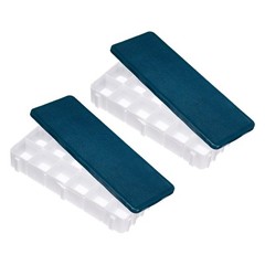 12 Wells Paint Palette Painting Tray Deep Saver Box with Soft Cover, 2pcs