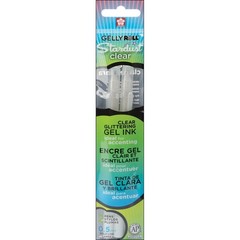 Gelly Roll Stardust Glitter Pens Set Of 2 Clear Writing Instruments 0.5Mm