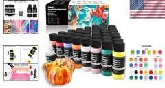 Acrylic Pouring Paint Kit – 36 Bottles, High Flow Formula