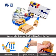 Chalk & Wax Paint Brush for Furniture – 6PCS Set Paint Brushes for 6 PCS