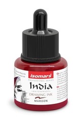 Waterproof Drawing Ink 35ml Dropper Maroon for Calligraphy