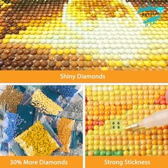 KEYIFA Diamond Art Colored Angel Painting Kits for 30x30cm, Multi