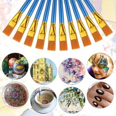 40 Pcs 0.75 Inch Flat Paint Brushes for Acrylic Painting Acrylic Paint Brush …