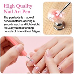 Pattern Tracing Stylus, Ball Embossing for Nail Art Ball Tip Clay Tool Sculpting