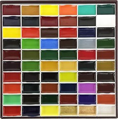 KISSHO GANSAI Pigment Painting 60 colors Set Watercolors Japanese Art Paint