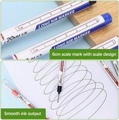 Long Head Deep Hole Marker Pens, 15PCS Long Nib Marker 20mm Quick Dry Waterproof