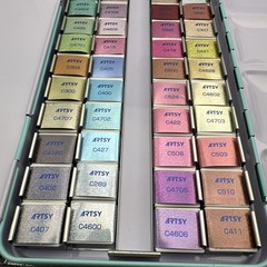 Artsy 48 Color Glitter Solid Watercolor Paint Set In Tin Case New Beautiful Set