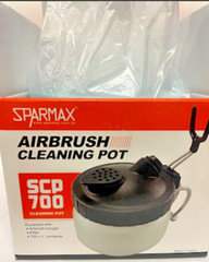 Sparmax Airbrush Cleaning Pot SCP-700 Sparmax Glass Airbrush Cleaning Pot