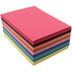 500 Sheets 6×9 Inch Standard Weight Construction Paper 10 Assorted Colors