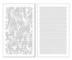 2 PACK Mylar Camouflage Stencils DIY Rifle Gun Airbrush Paint Mask Ellipse CAMO