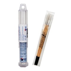 3 PCS AIT Art Round Detail Paint Brushes Size 20/0 Oil Acrylic Watercolors