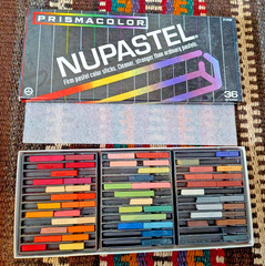 BIG LOT Vtg Artist PASTELS Prismacolor Eberhard Faber Weber Costello FREE Shipng