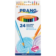 Prang Colored Pencils, Assorted Colors, 3.3 Mm Core, 24 Office Product