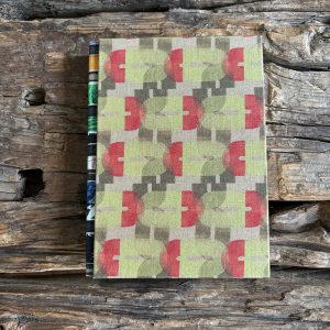 COUNTER collection: QUIET/LILLIE MAE medium lined fabric journal