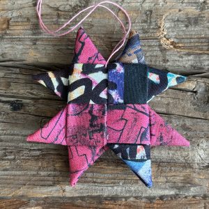 STAR ornament 044 (fabric: RAVEL)
