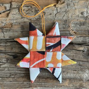 STAR ornament 043 (fabric: ROOT)