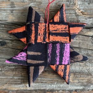 STAR ornament 041 (fabric: LINEAGE)