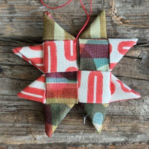 STAR ornament 036 (fabric: COUNTER)